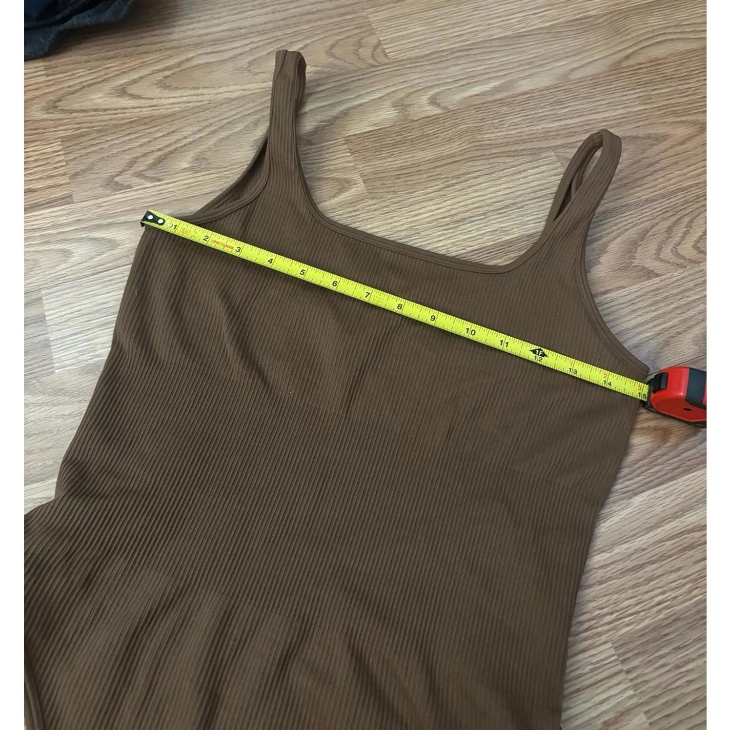 OQQ bodysuit Size Large Brown - Image 5