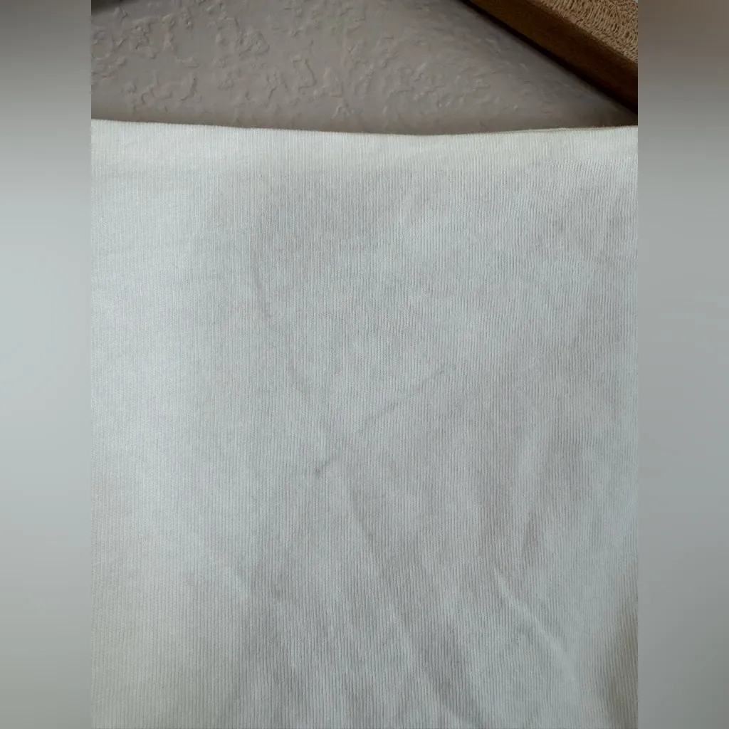 AMUR Oni Cropped Twist Front White Cotton Top Blouse XS $128 - Image 13