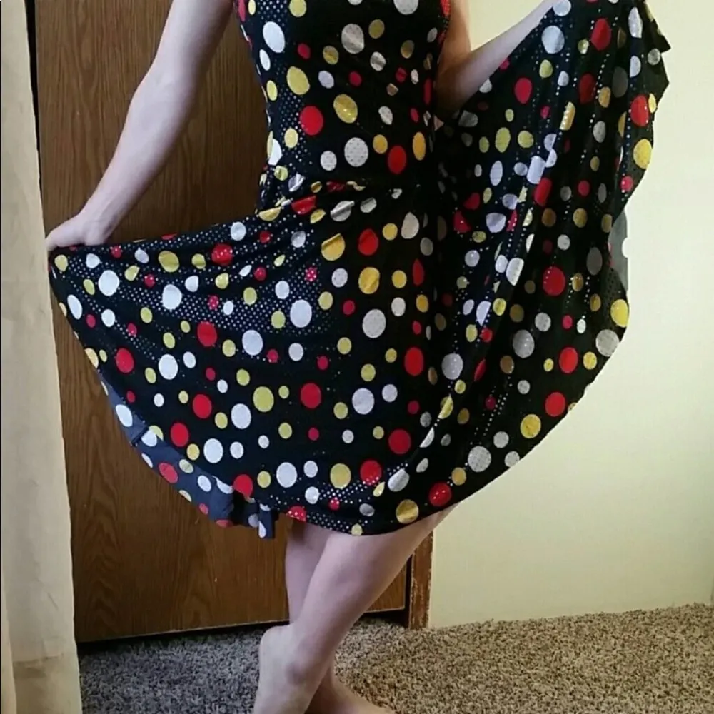 Algy Halter Polka Dotted Black/Red/Yellow/White A - Image 5