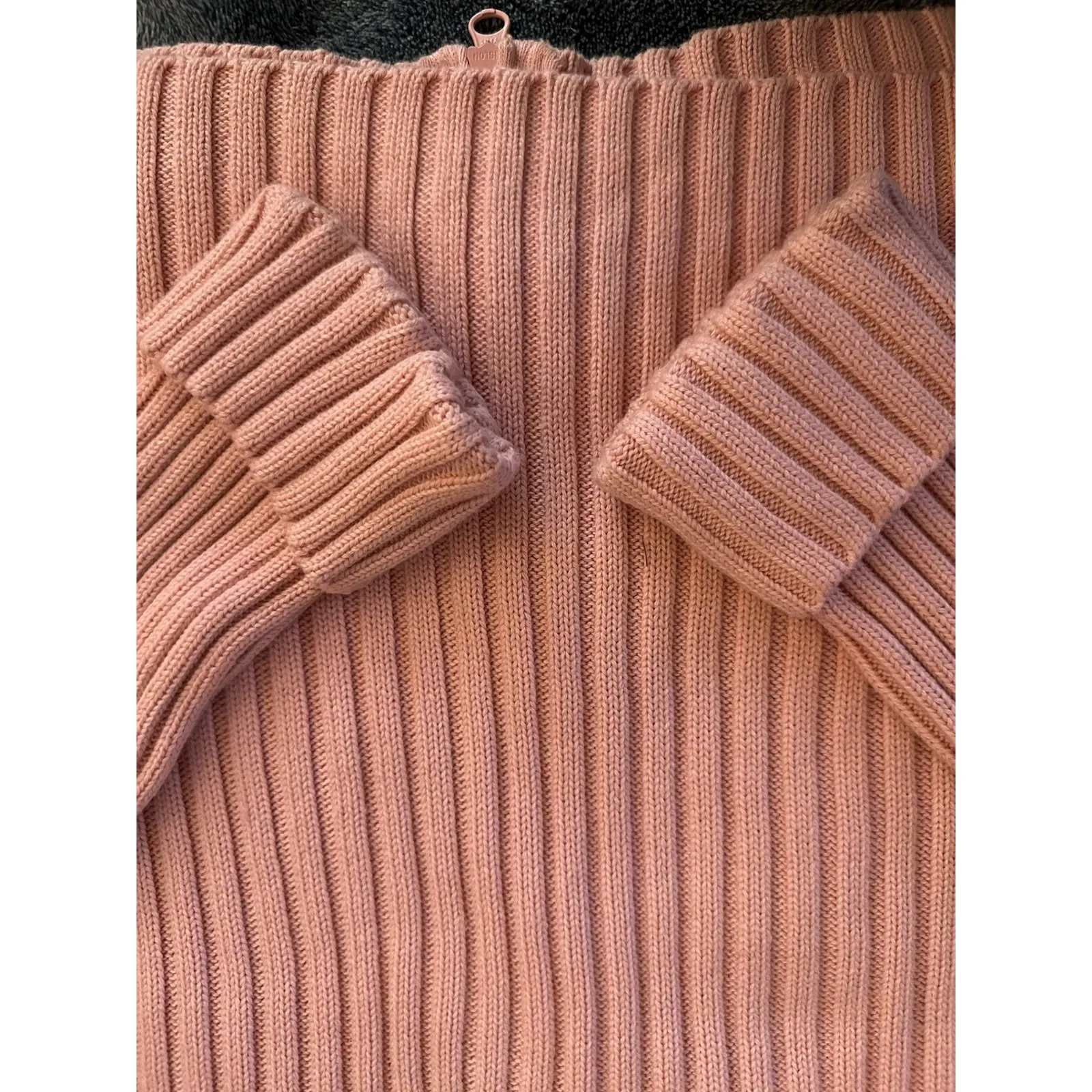 Disney Embroidered Tinkerbell Tink Large Pink Full Zip Cardigan‎ Sweater - Image 7