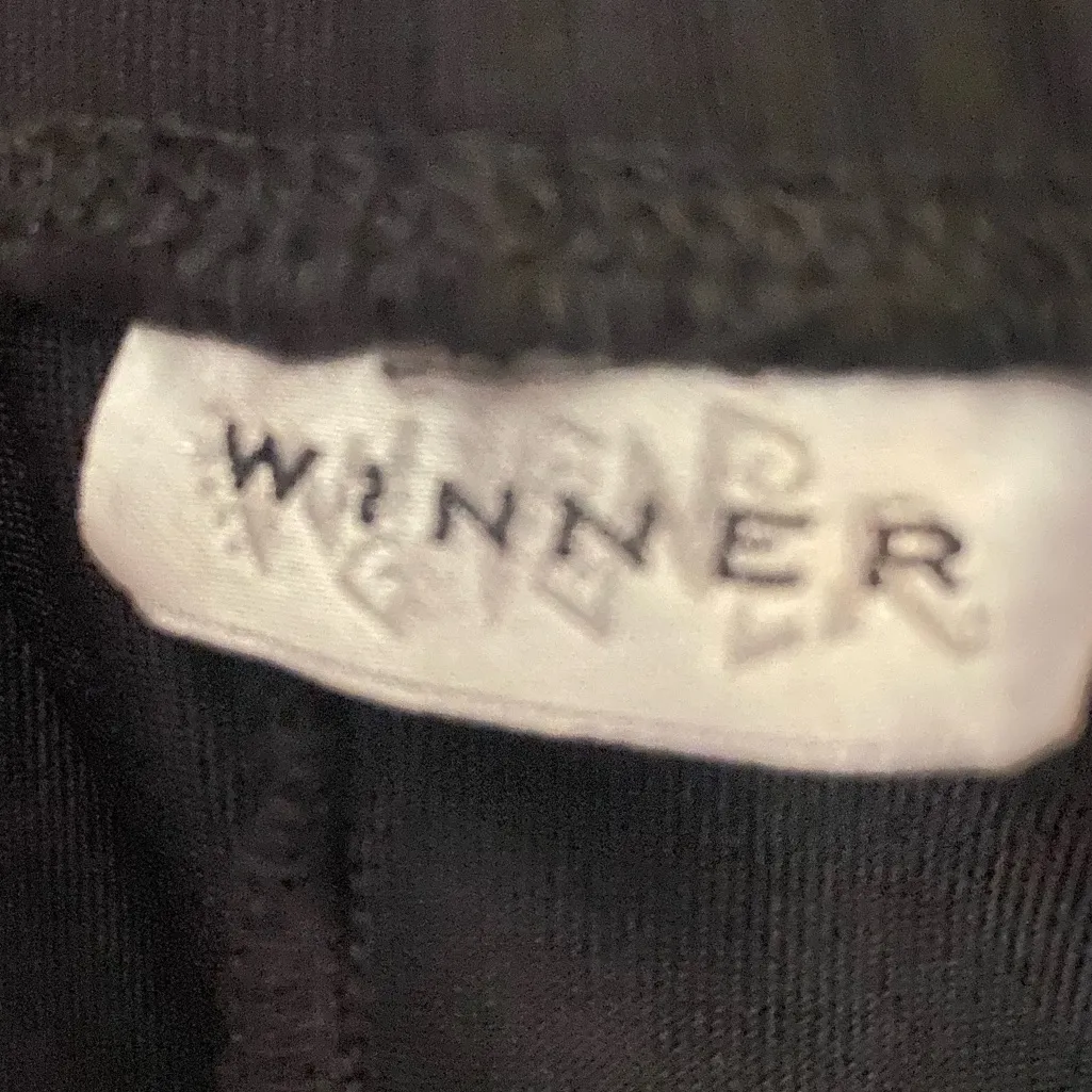 WINNER Vintage 90s Black Feather
Trim Midi Slip Dress Sides Slit S - Image 5