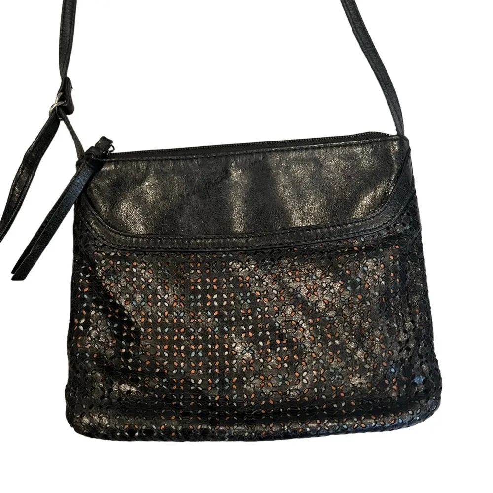 HOBO International Liza Perferated Laser Cut Leather Crossbody - Image 6