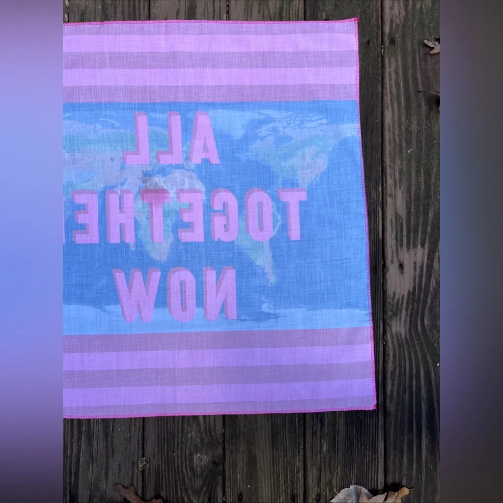 LUSH Cosmetics Reusable/Sustainable Knot Wrap Scarf/Bandana ‘All Together Now’ - Image 6