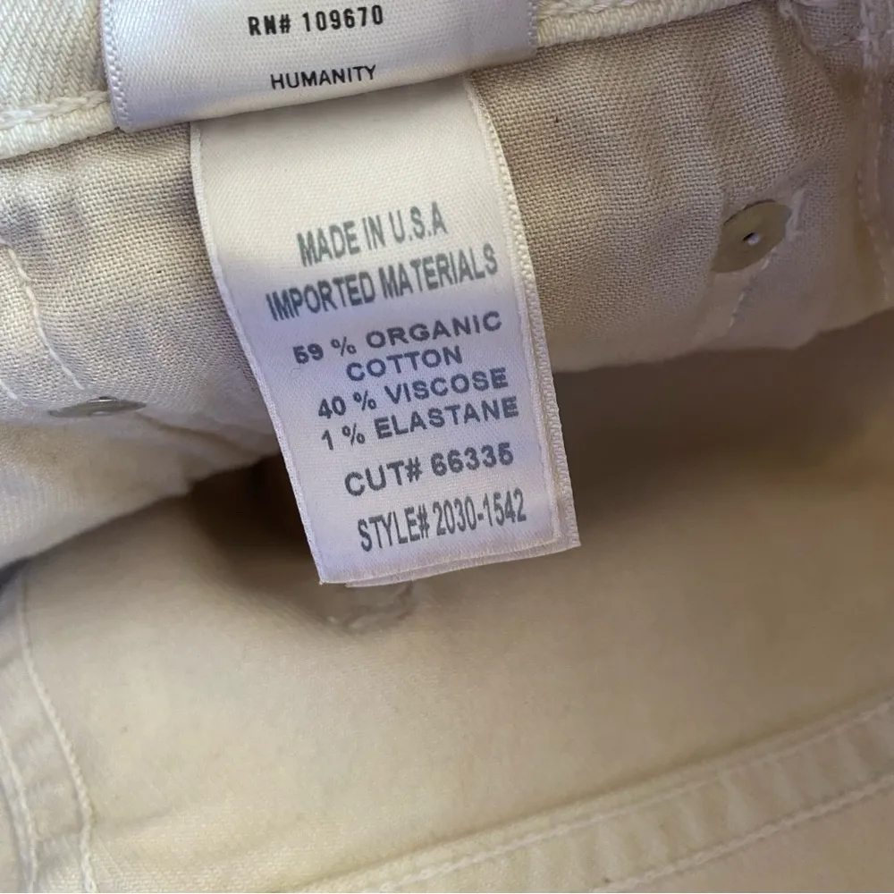 Citizens of Humanity Isola Cropped Boot Almondette Cream Jeans size 28 - Image 10