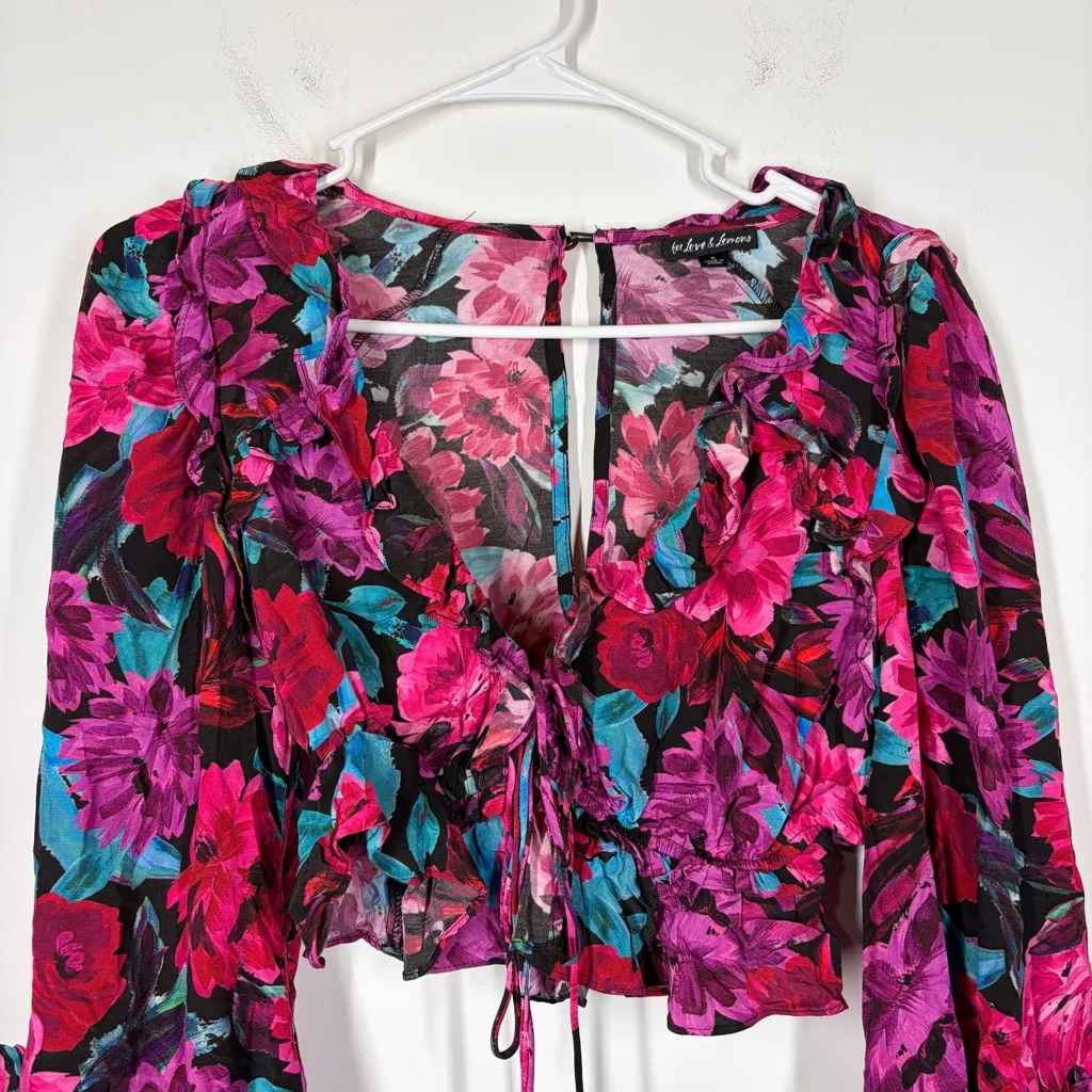 For Love & Lemons Scarlett Crop Top Size Small - Image 6