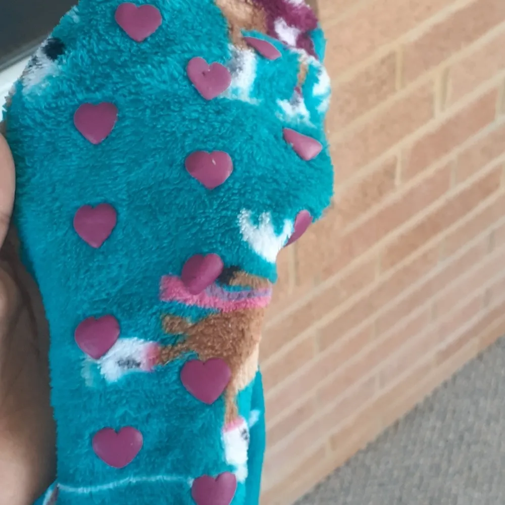 Jenni Skating Reindeer Print Fleece Onesie SIZE L - Image 4