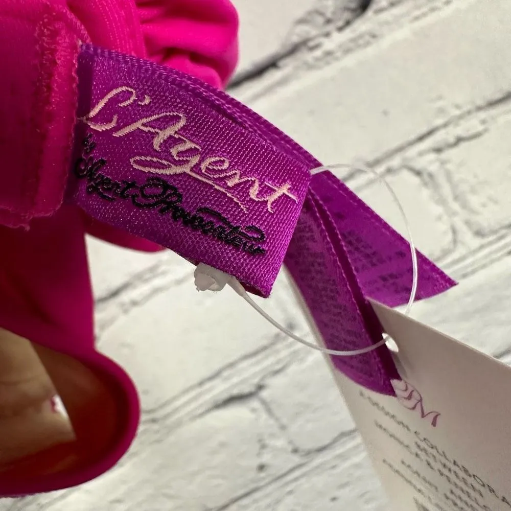 L’Agent by Agent Provocateur Women’s Adrina Swim Bikini Top Underwire Pink S NWT - Image 7