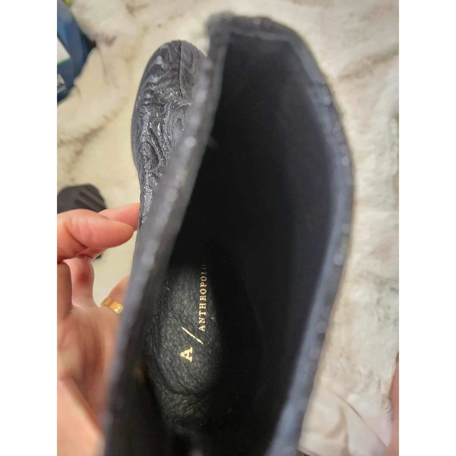 Anthropologie Joyeux Textured Ankle Boot Size 38EU. Sho5 - Image 10