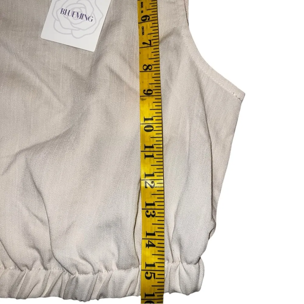 🌼Cream colored tank and shorts set Tan - Image 5