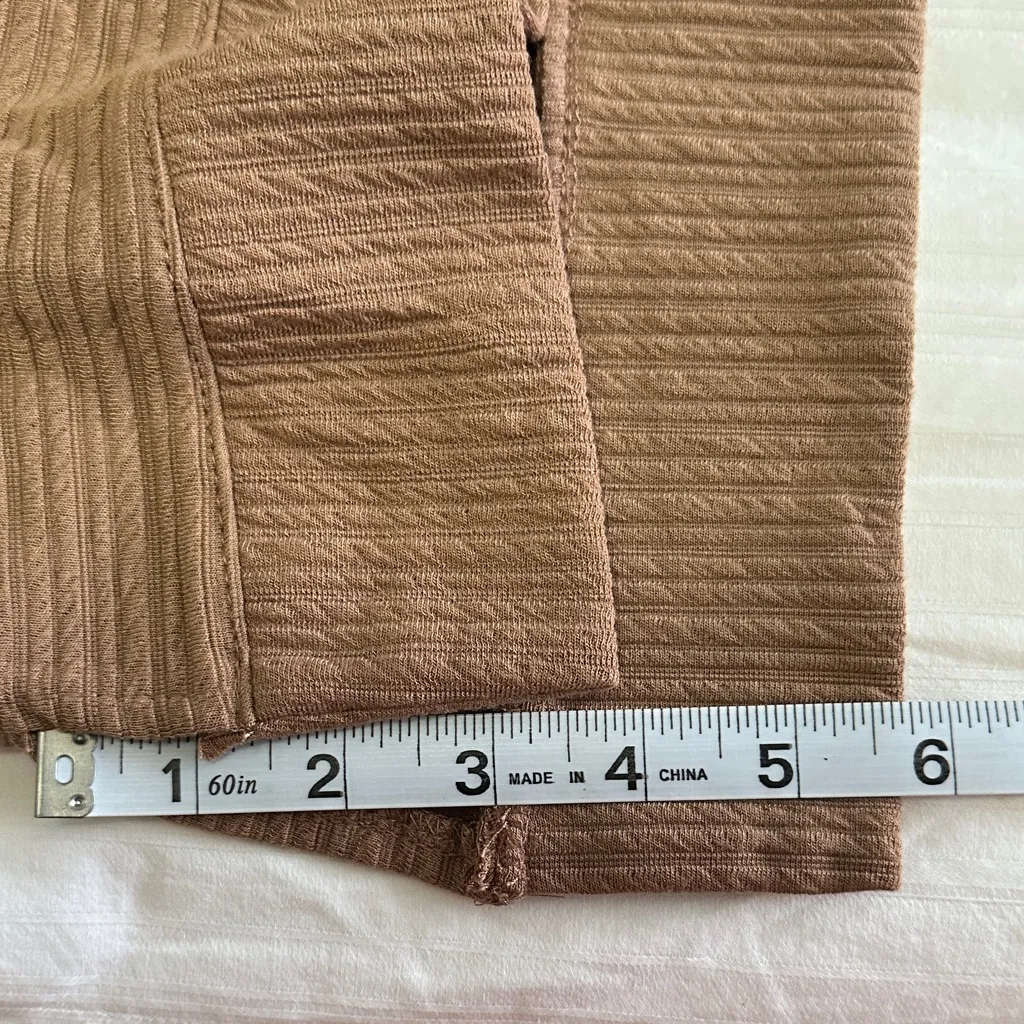 New York Laundry Tan Cowl Neck Top Size Large - Image 6