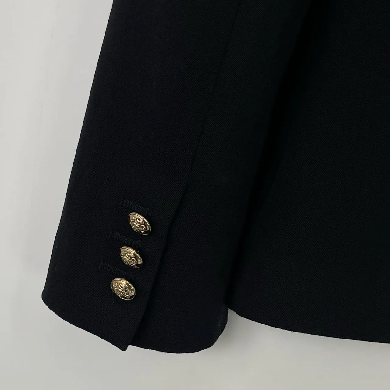 Roberto Cavalli Women's Navy Notched Lapel‎ Patch Pockets Blazer Jacket Size 42 - Image 10