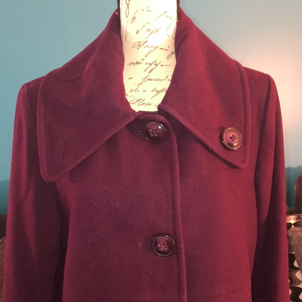 London Fog Wool Pea Coat, Large - Image 2