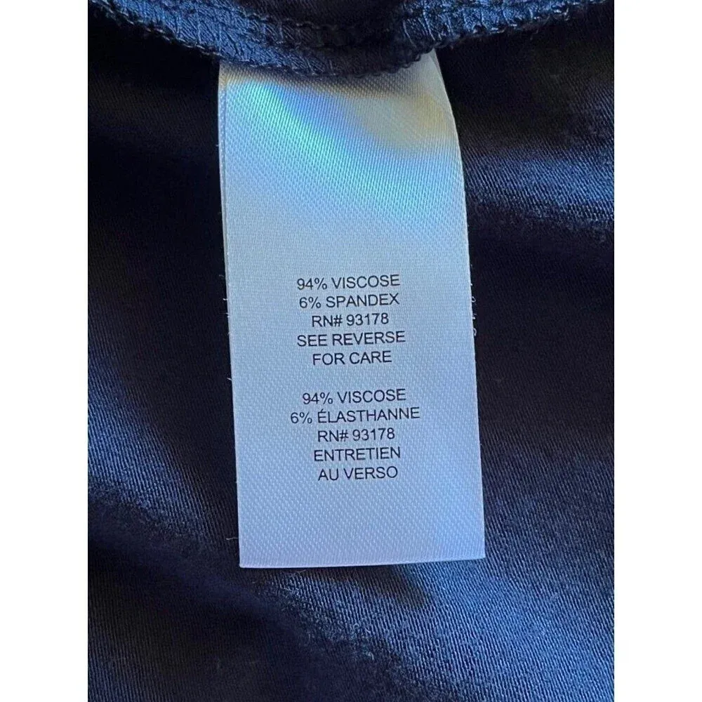 T Tahari Blue Asymmetrical Tunic Top Women’s S Witchy Goth Boho Lagenlook - Image 8