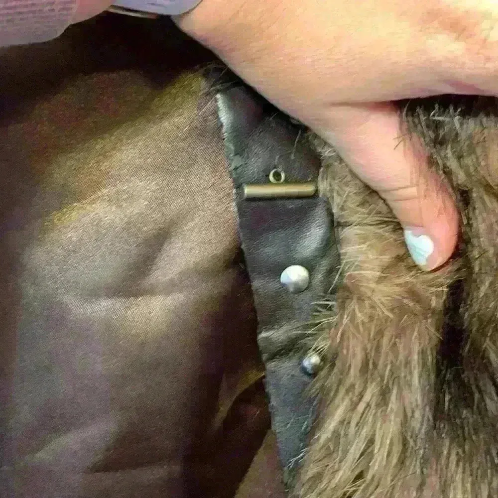 BB Dakota faux fur vest sz S fall winter old money preppy - Image 8