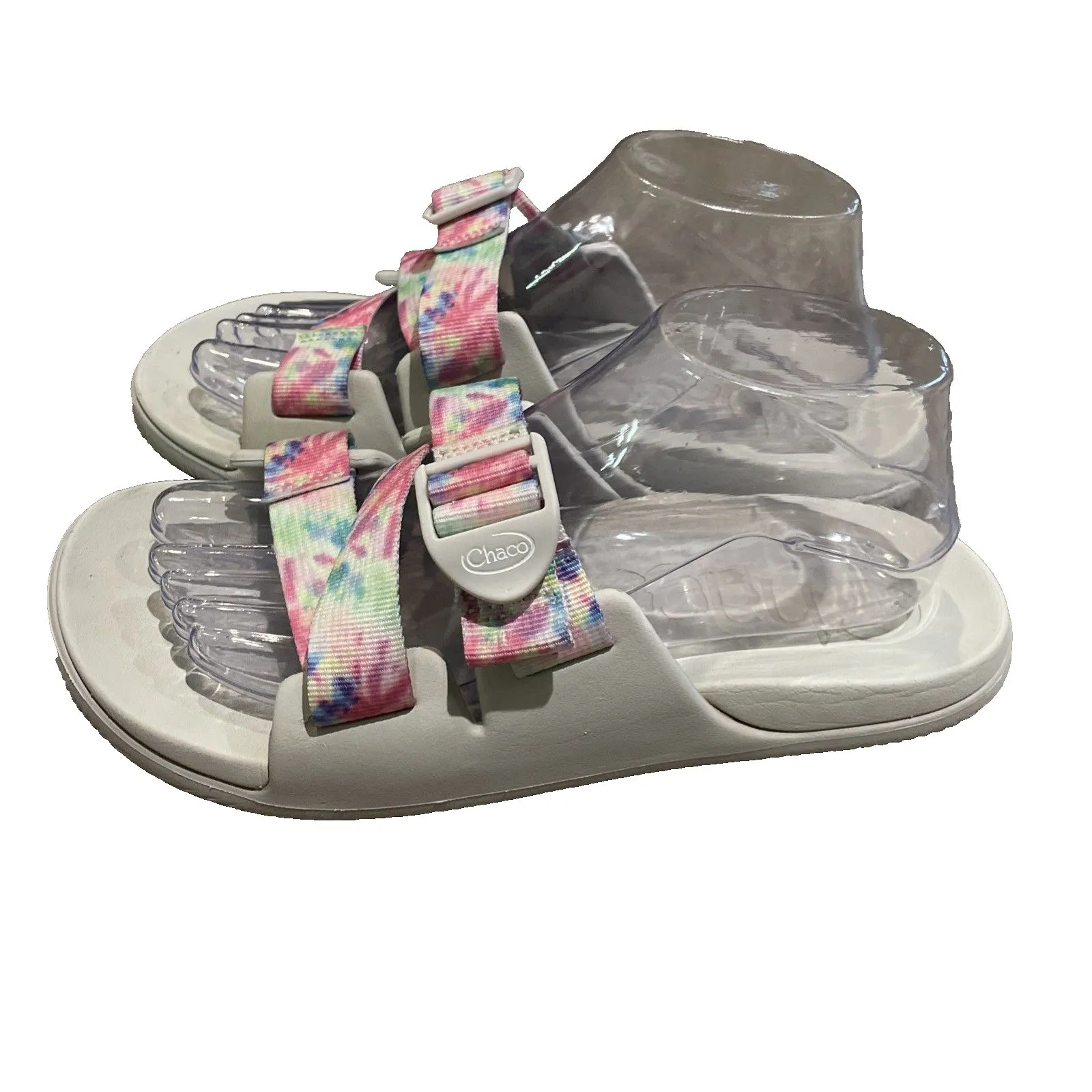 Chaco Women's Chillos Sandal Slide Light Tie Dye Size 9 Adjustable Strap - Image 3