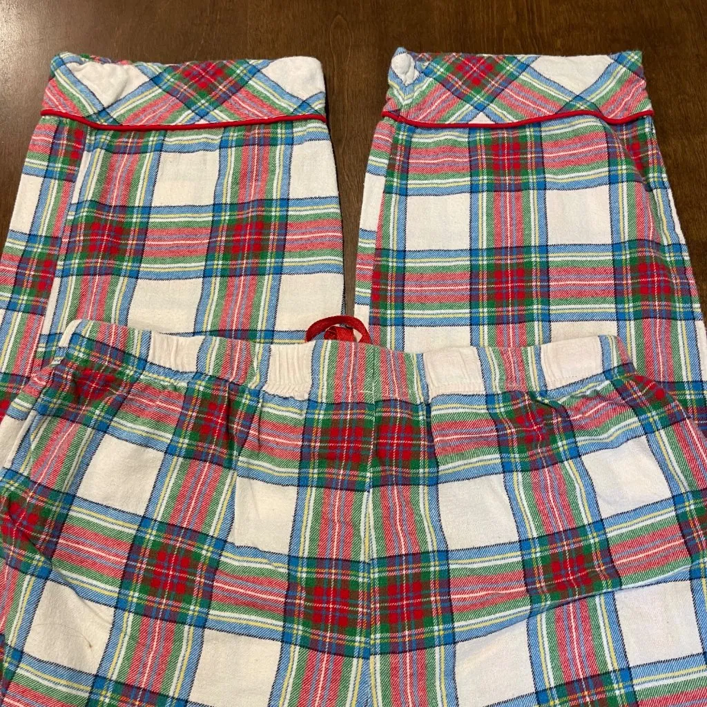Crown & Ivy‎ Flannel Holiday Pajamas Women's Size Large Plaid Cotton Christmas - Image 11