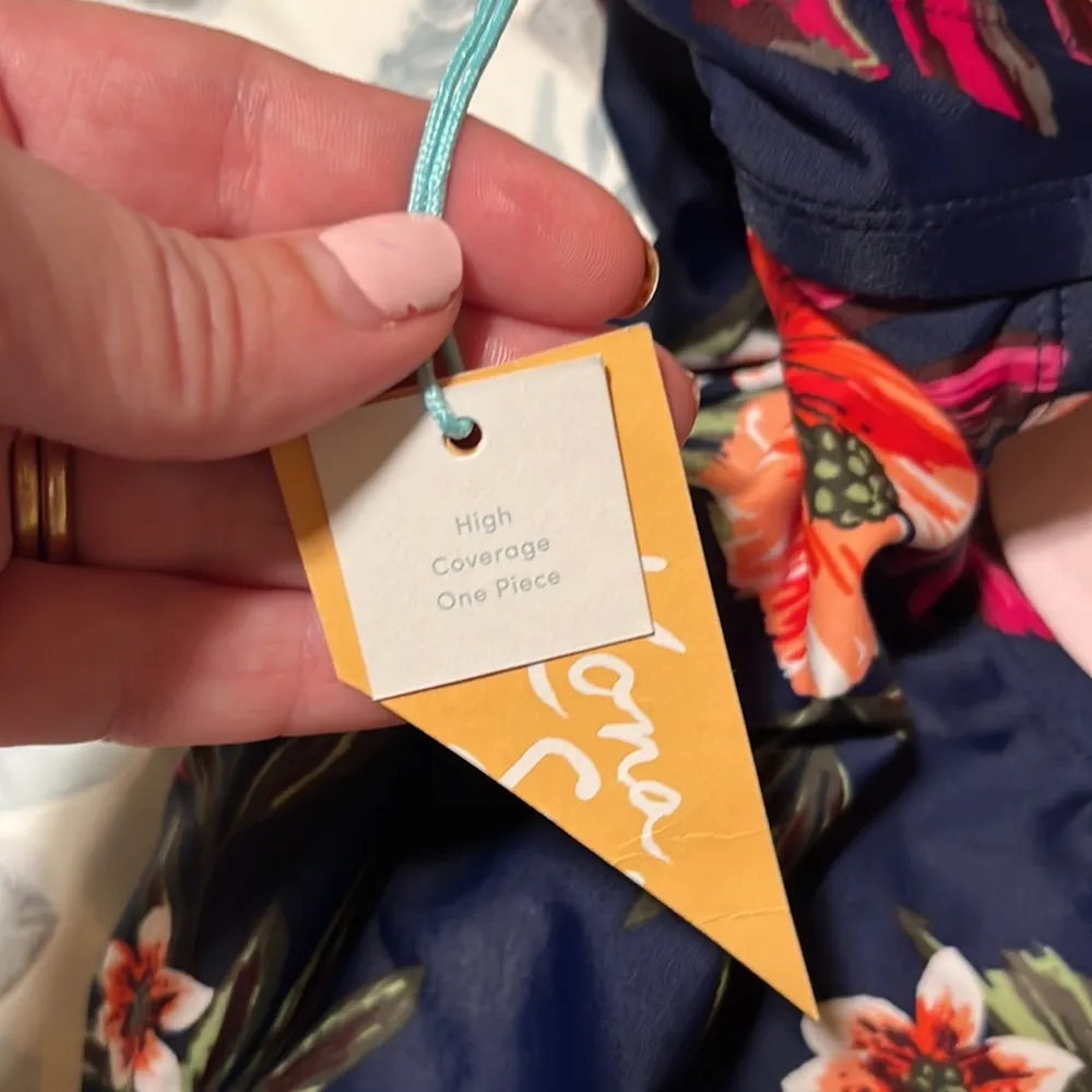 New Kona Sol Women's Keyhole Braided Strap One Piece Swimsuit Sie 14W - Image 8