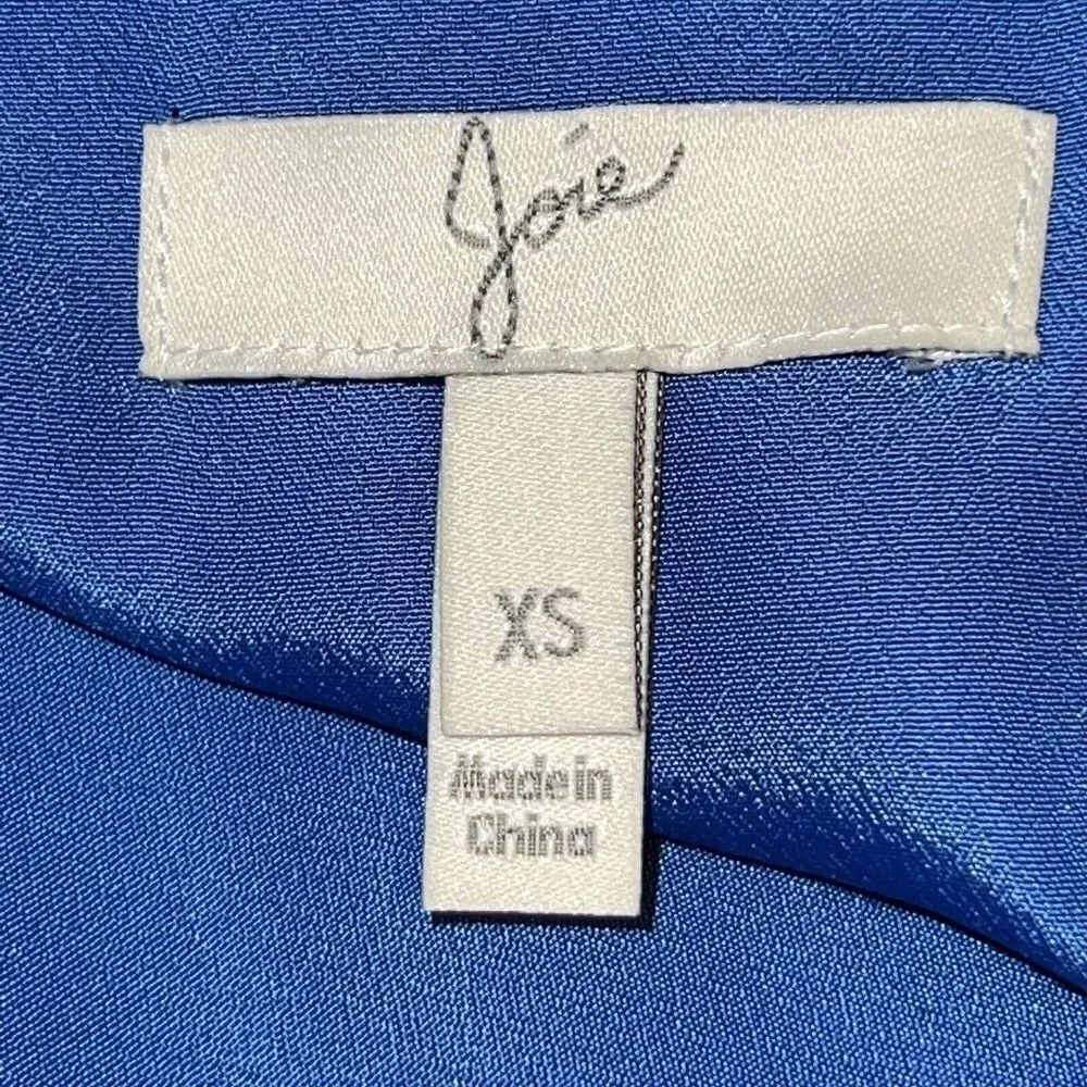 Joie Womens Size XS Damasia Dress Marais Blue Cobalt Lace Fit & Flare Sleeveless - Image 7