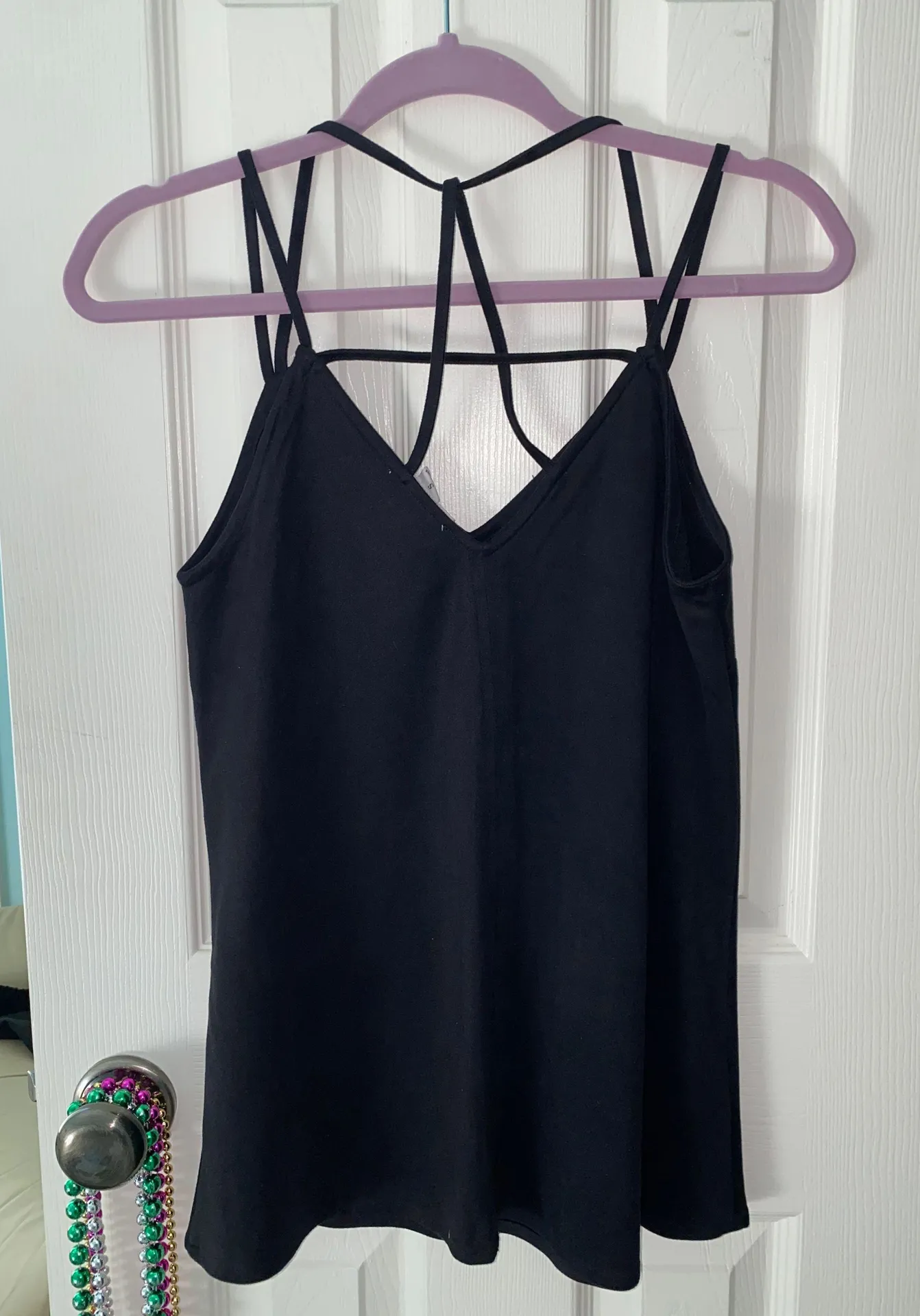 Black Suede Tank Top - Image 2