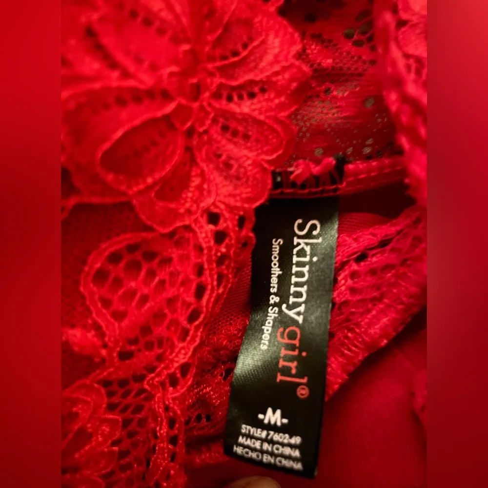 Women’s Red Lace Tummy - Image 2