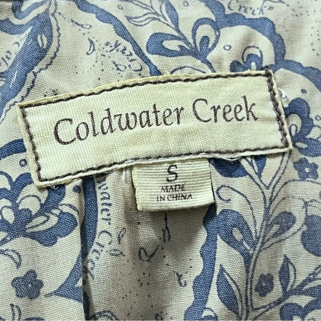 Coldwater Creek Southwestern Boho embroidered embellished Jean jacket size S - Image 9