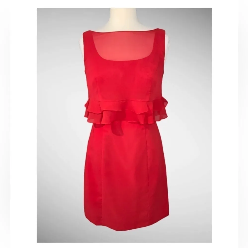 Alfred Angelo Cherry Red Sleeveless Cocktail Homecoming Formal Prom Dress 8 NWT - Image 2