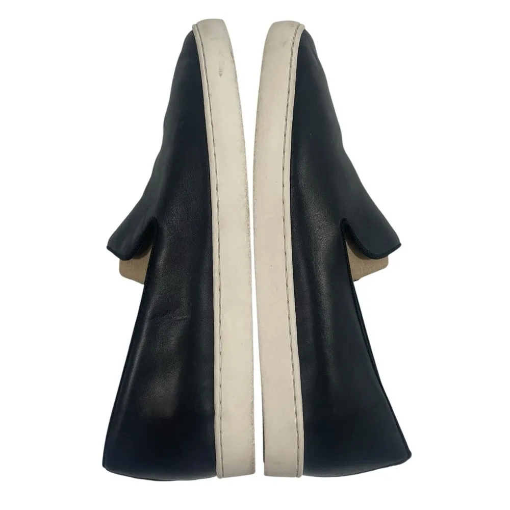 Birdies The Swift Black Leather Slip On Sneaker Women’s Size 8.5 Shoes‎ Loafer - Image 5