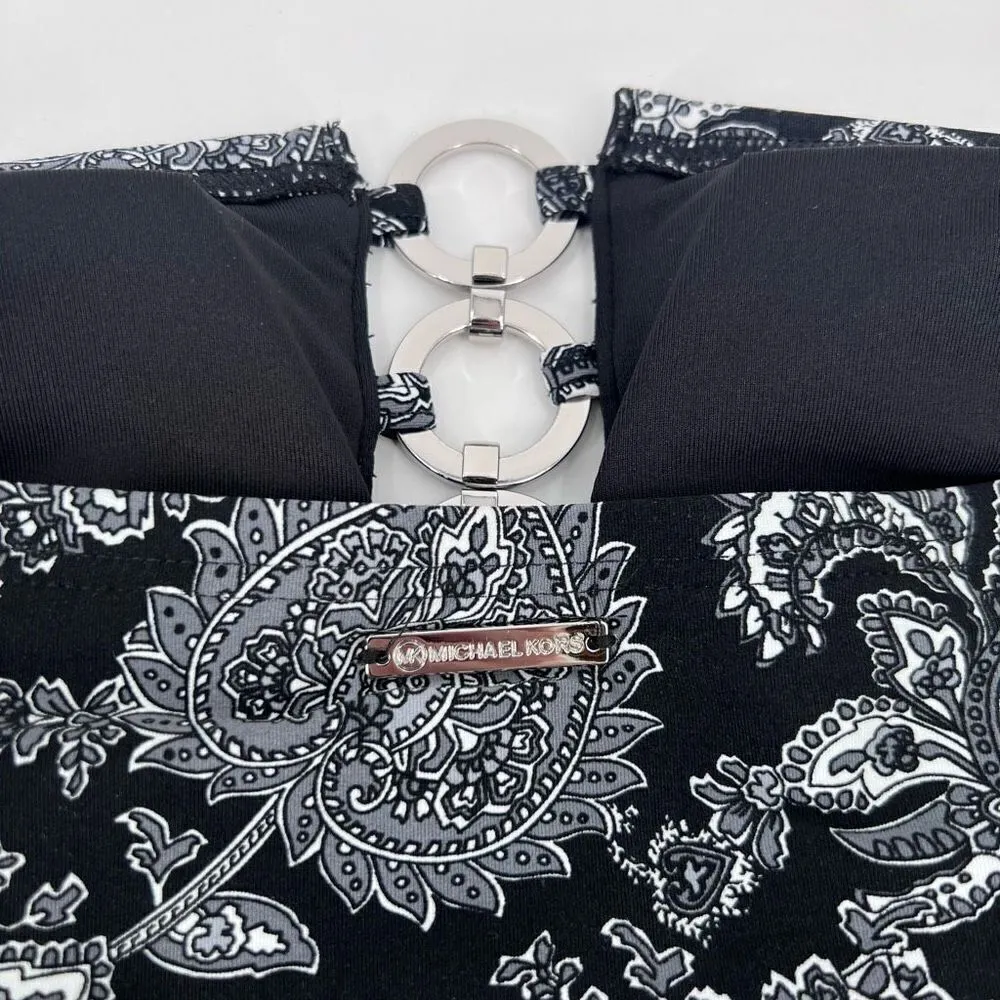 Michael Kors‎ Womens Sweetheart Paisley Bandeau One - Image 7