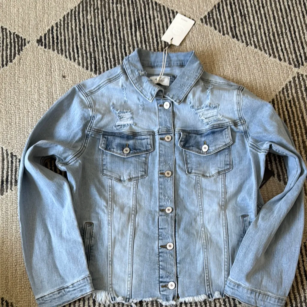 KanCan Wilson Denim Jacket Size 1x NWT Blue - Image 3
