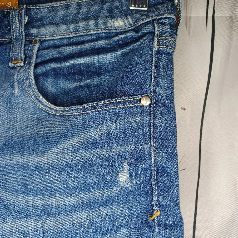 Pilcro And The Letterpress By Anthropologie Blue Denim Shorts - Image 2