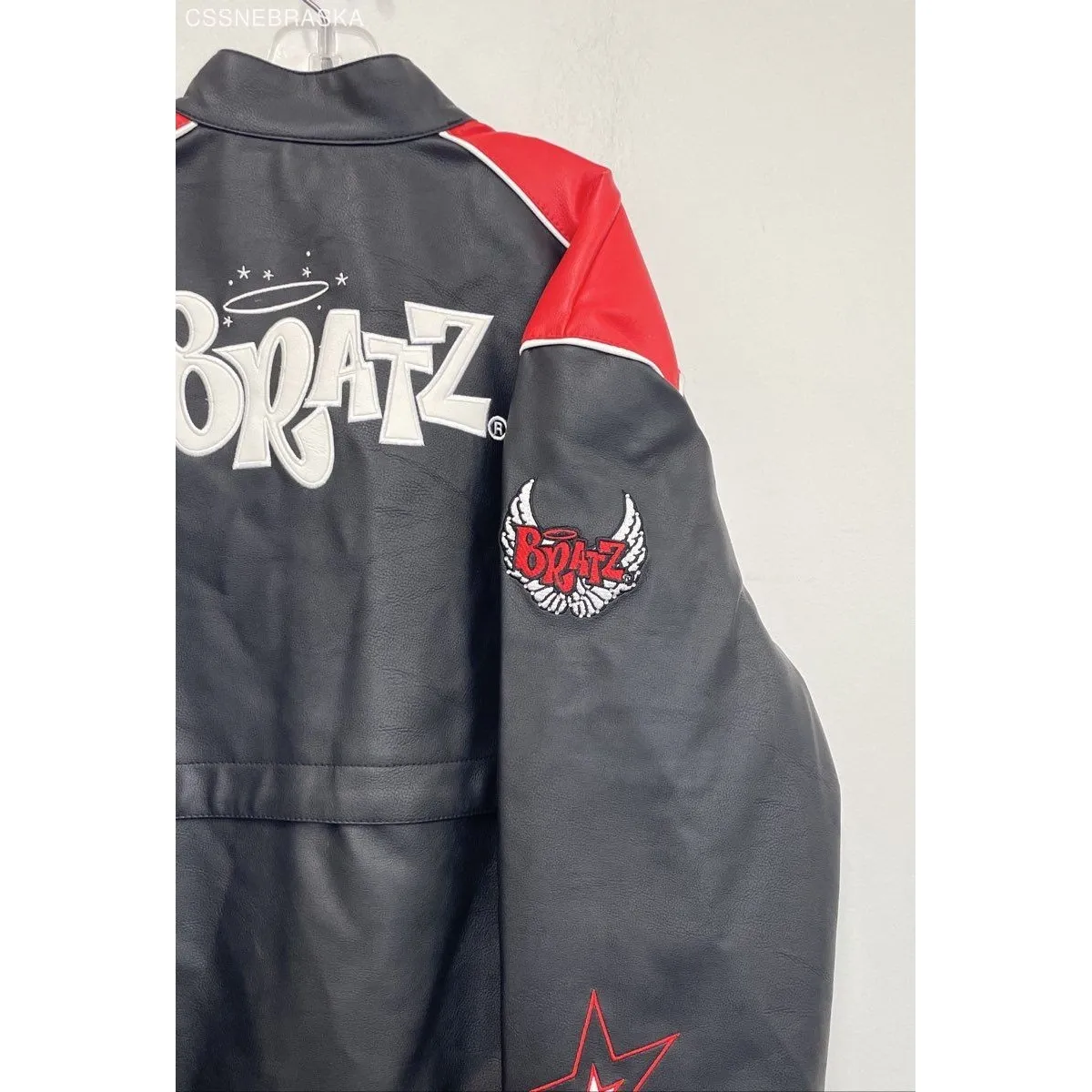 Forever 21 Forever‎ 21 Black/Red Leather Jacket - Size S - Image 6