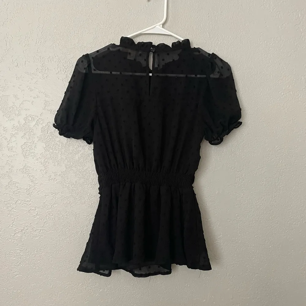 Monteau black blouse NWOT - Image 3