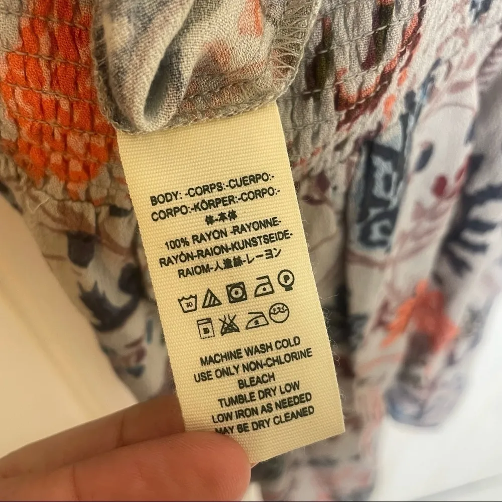 Free People Pretty & Free Grey Floral Long Sleeve Romper -249 - Image 12