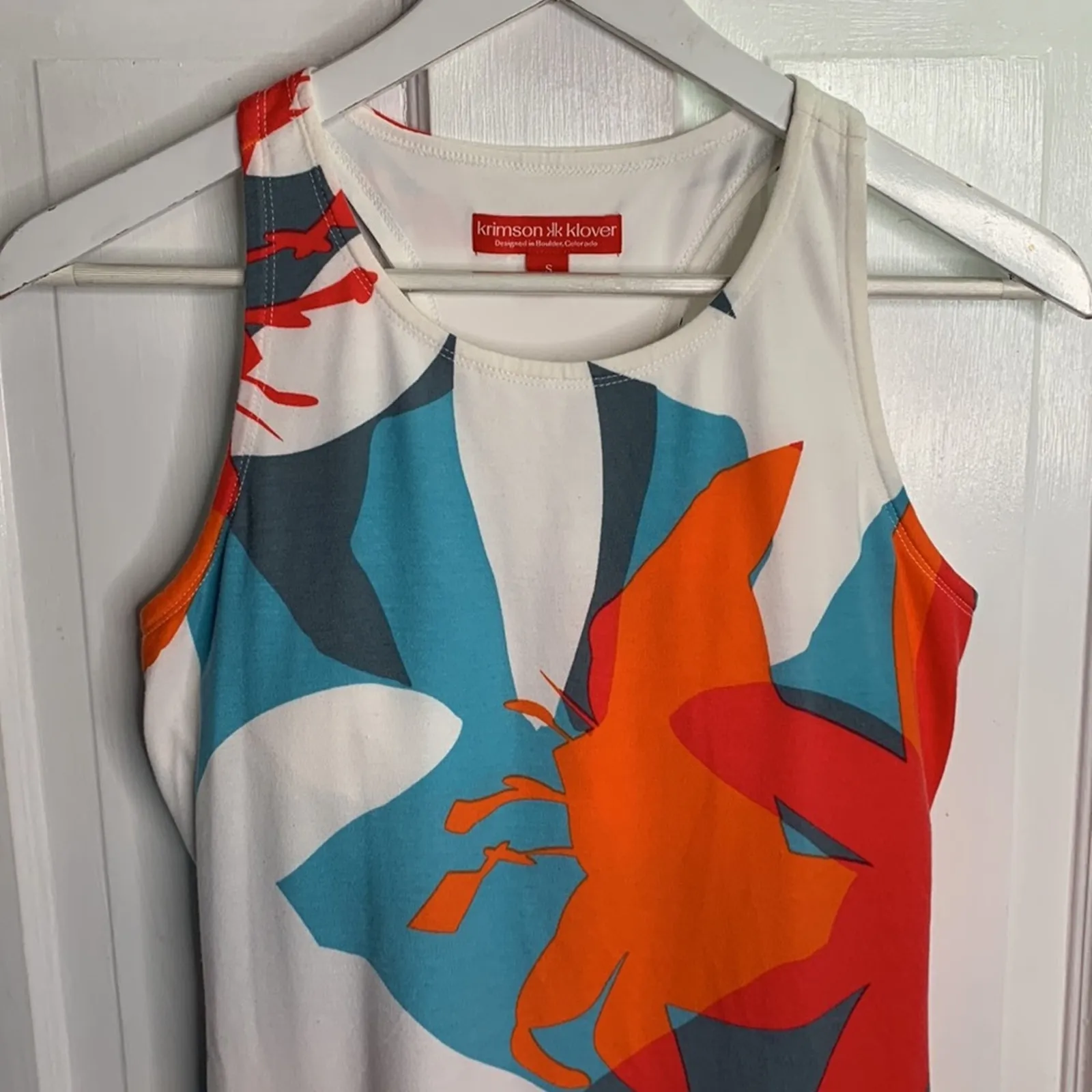 Krimson Klover Small Dress Sleeveless Shelf Bra Stretch Soft Floral W - Image 2