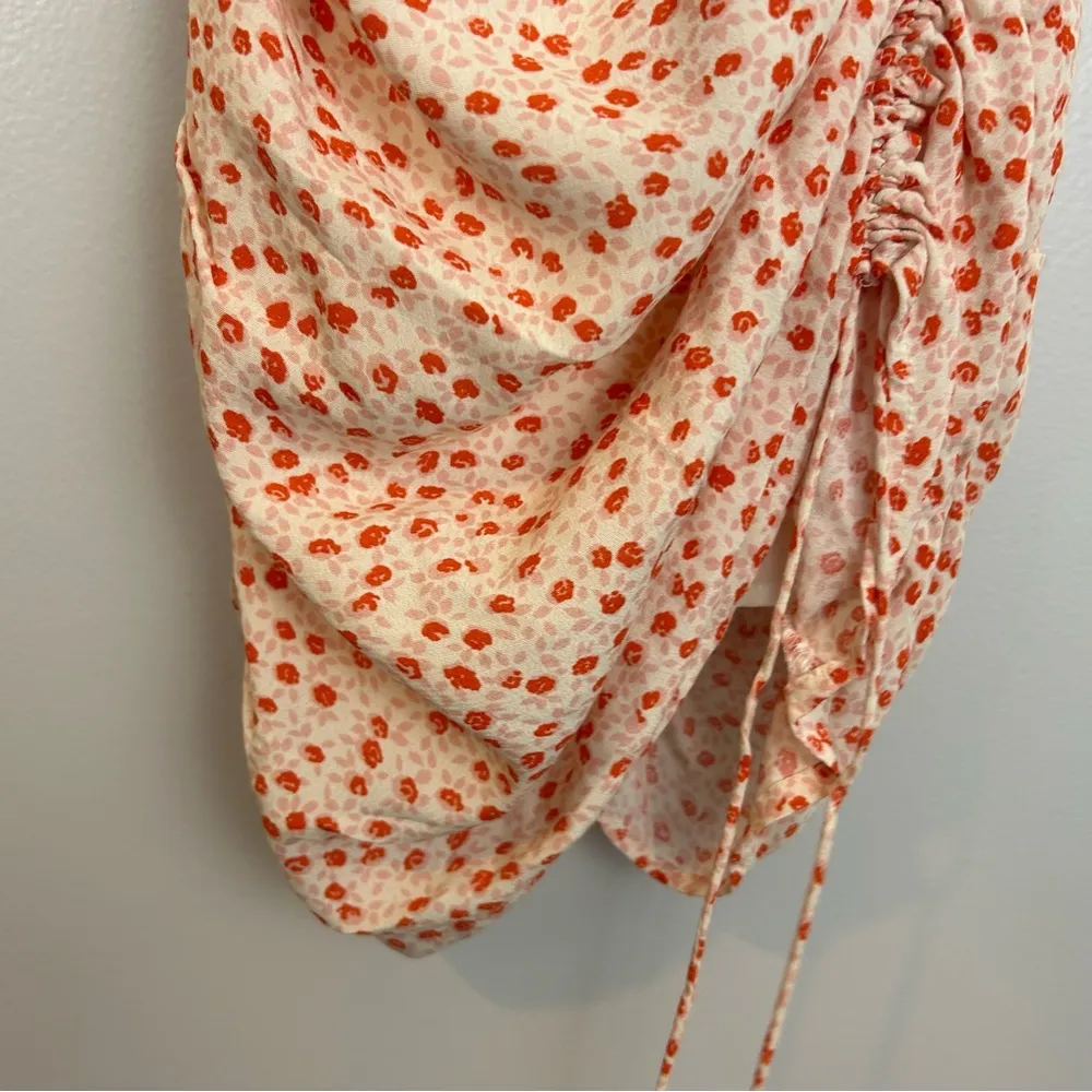 NWT Cotton Candy LA Rosebud Floral Shirred Tank Dress Salmon Size M - Image 9