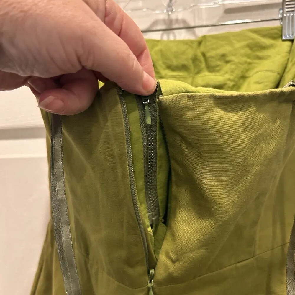 J. Crew Women's‎ Chartreuse Green Strapless Sheath Dress 8 Cotton Spring Formal - Image 7