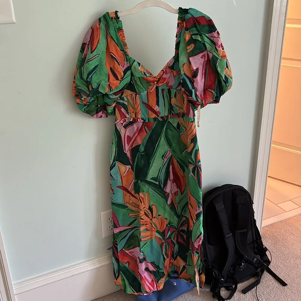 Farm Rio midi floral dress - Image 3