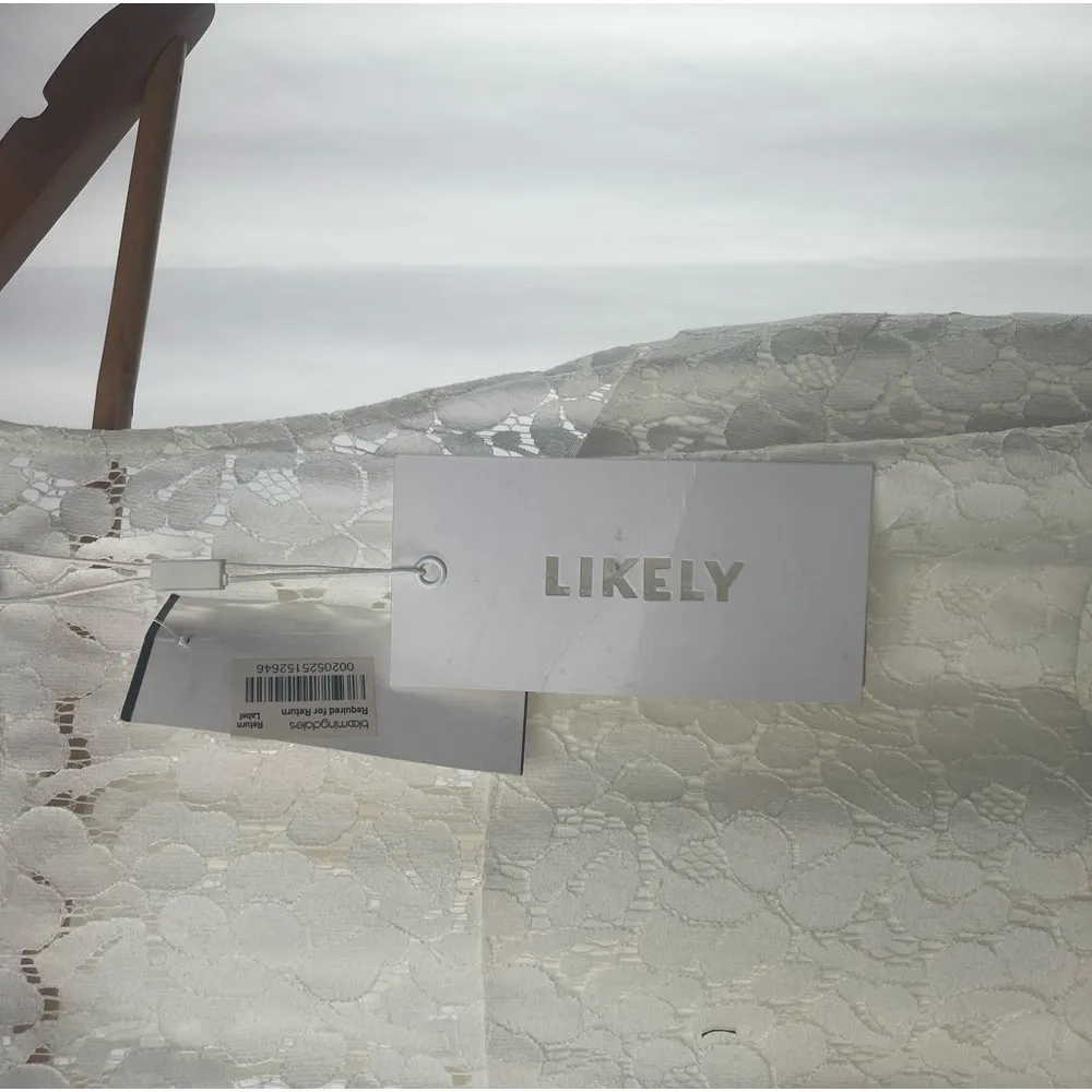 Likely Sleeveless Lace Fit & Flare Mini Dress‎ in White Size 0 - Image 6