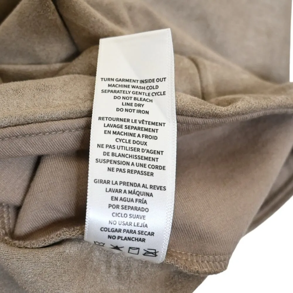 Splendid Womens Small Faux Suede Leggings in Camel NEW - Image 9