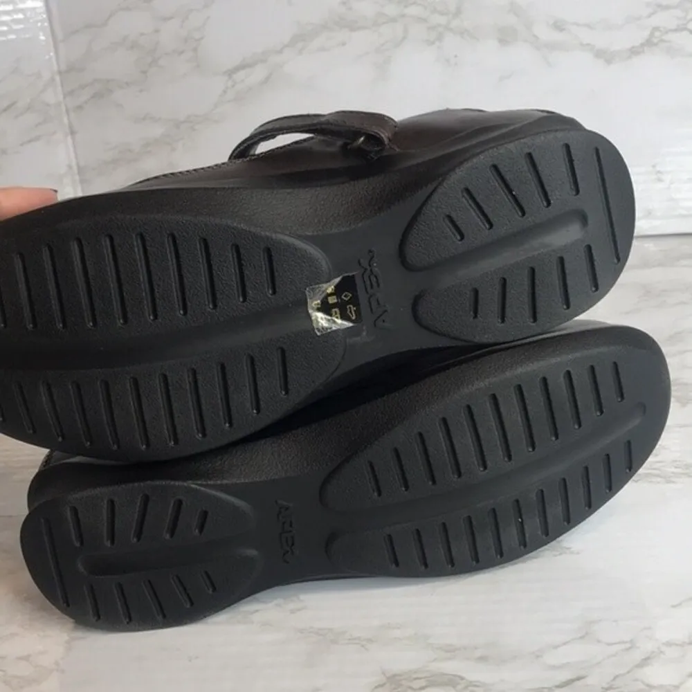 Apex Julia Brown Leather Snake Print Mary Jane Shoes Womens Size 8.5 XW - Image 9