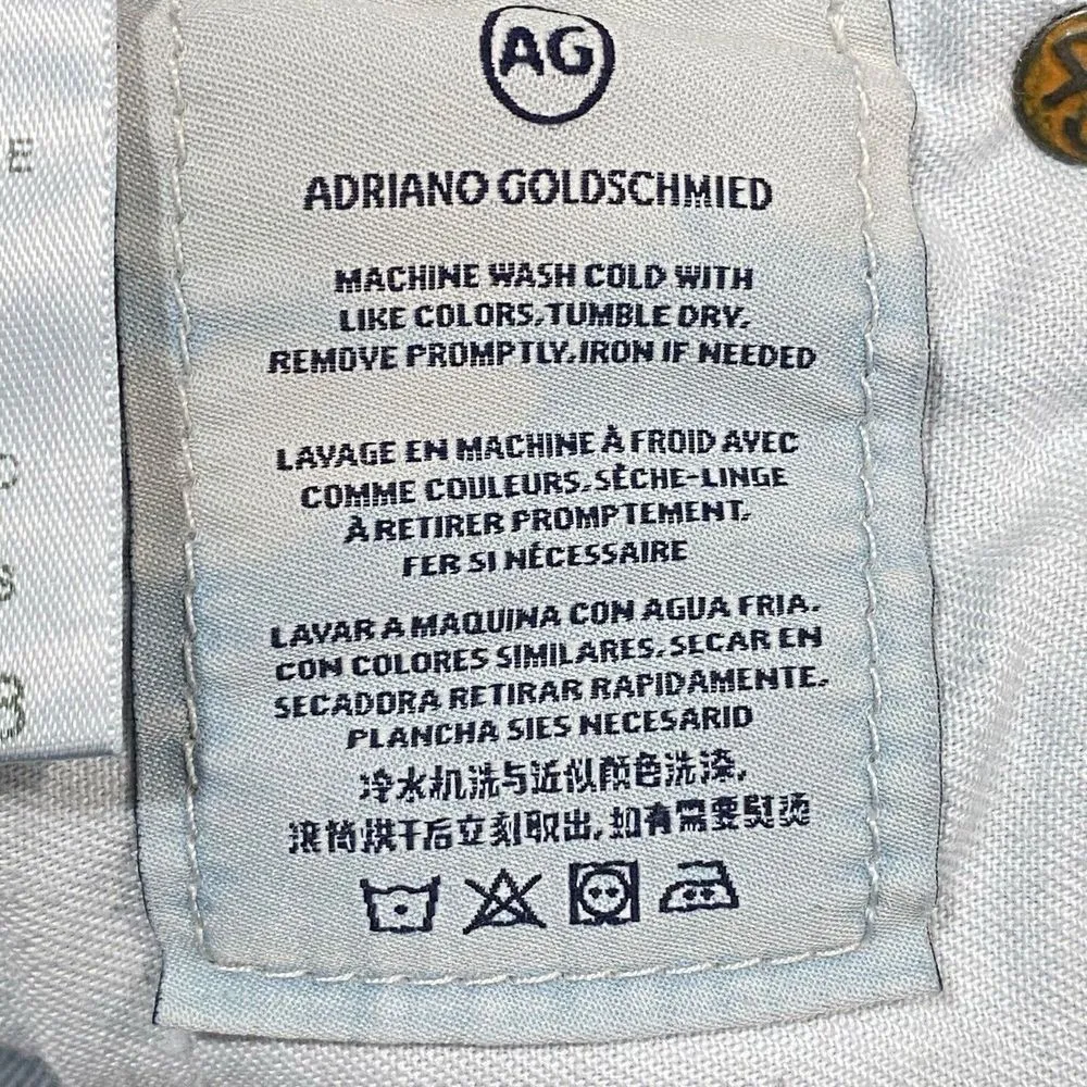 AG Adriano Goldschmied Womens The Stockton Denim Skinny Jeans distressed sz‎ 28 - Image 10