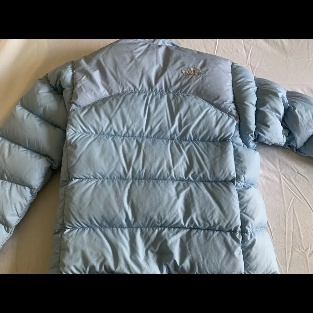 The North Face Puffer Jacket Blue Size L - Image 2