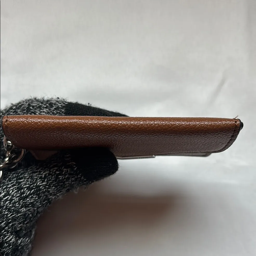Nine West Leather Card Holder Brown EUC - Image 7