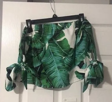 Palm Leaf Two Piece Set Green Size M - Image 2