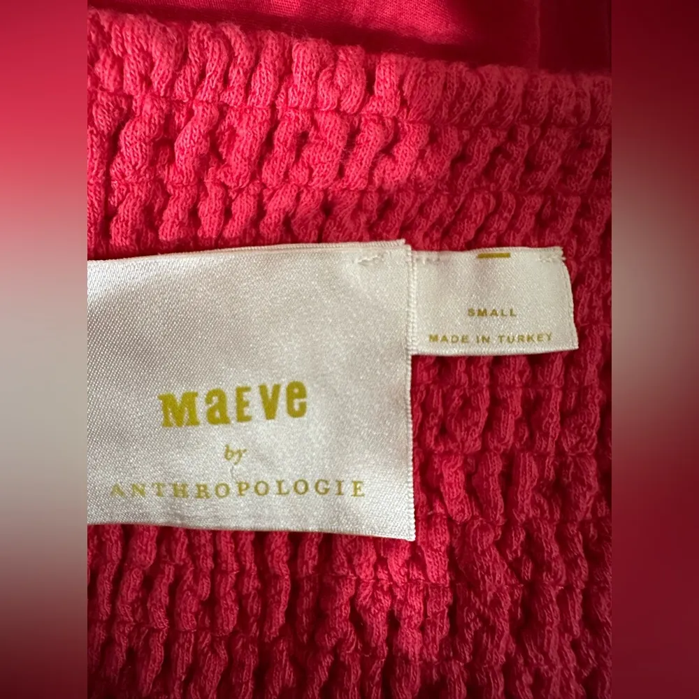 Maeve Puff-Sleeved Sweetheart Mini Dress  Small - Image 4