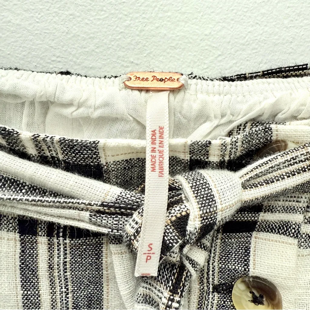 Free People After You Plaid Maxi Skirt, Black & White | Size Small - Image 6