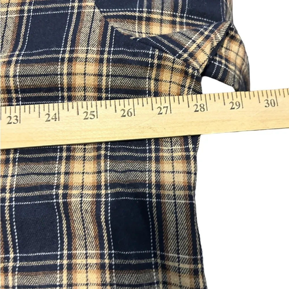 Audrey 3+1 plaid long sleeve button down shirt size m/l - Image 5