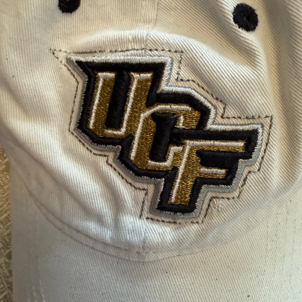 UCF Knights New Era x Victoria’s Secret PINK Hat Adjustable White Black Gold - Image 3