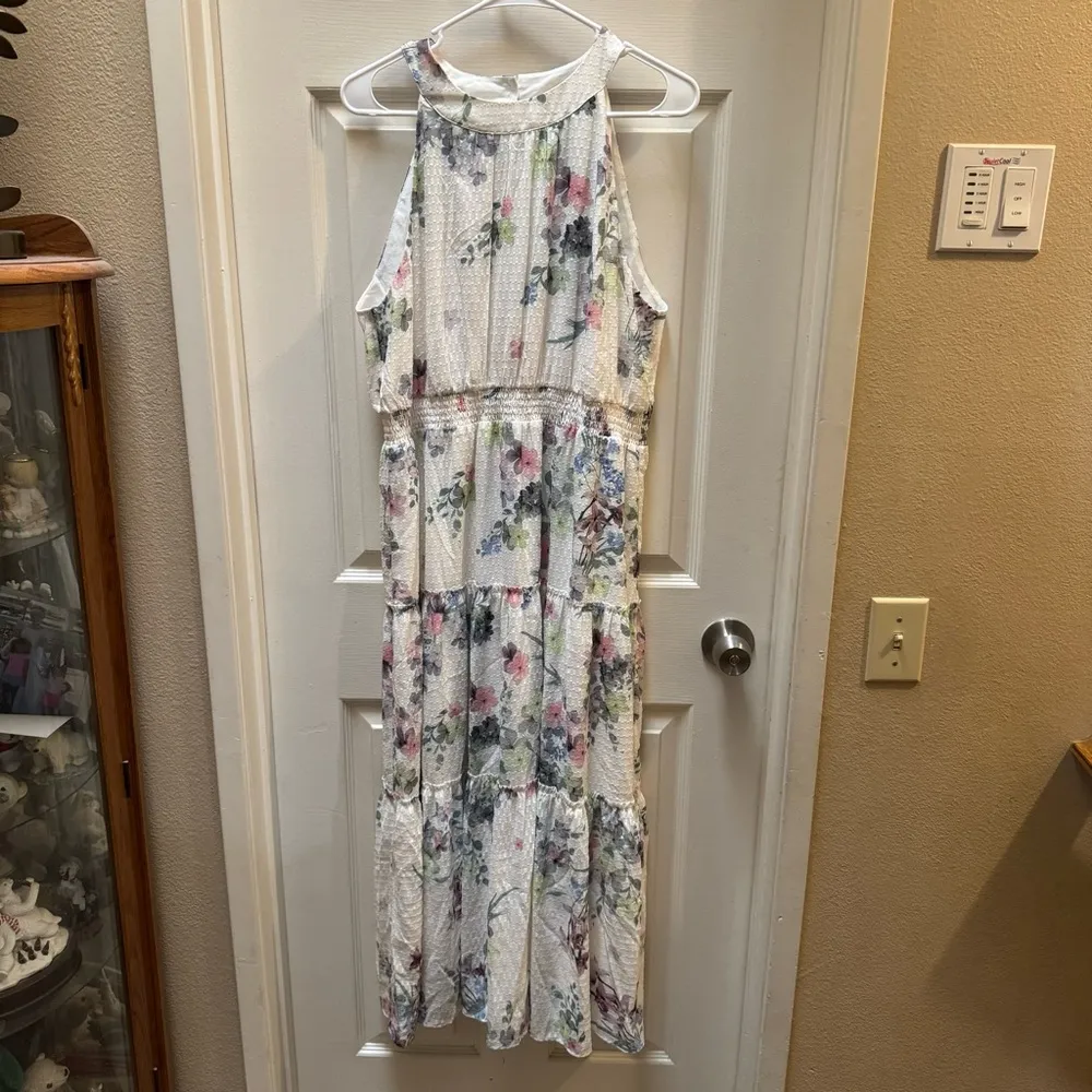 Ted Baker Pergola Tiered Halter Neck Midi Dress Size undefined - Image 7