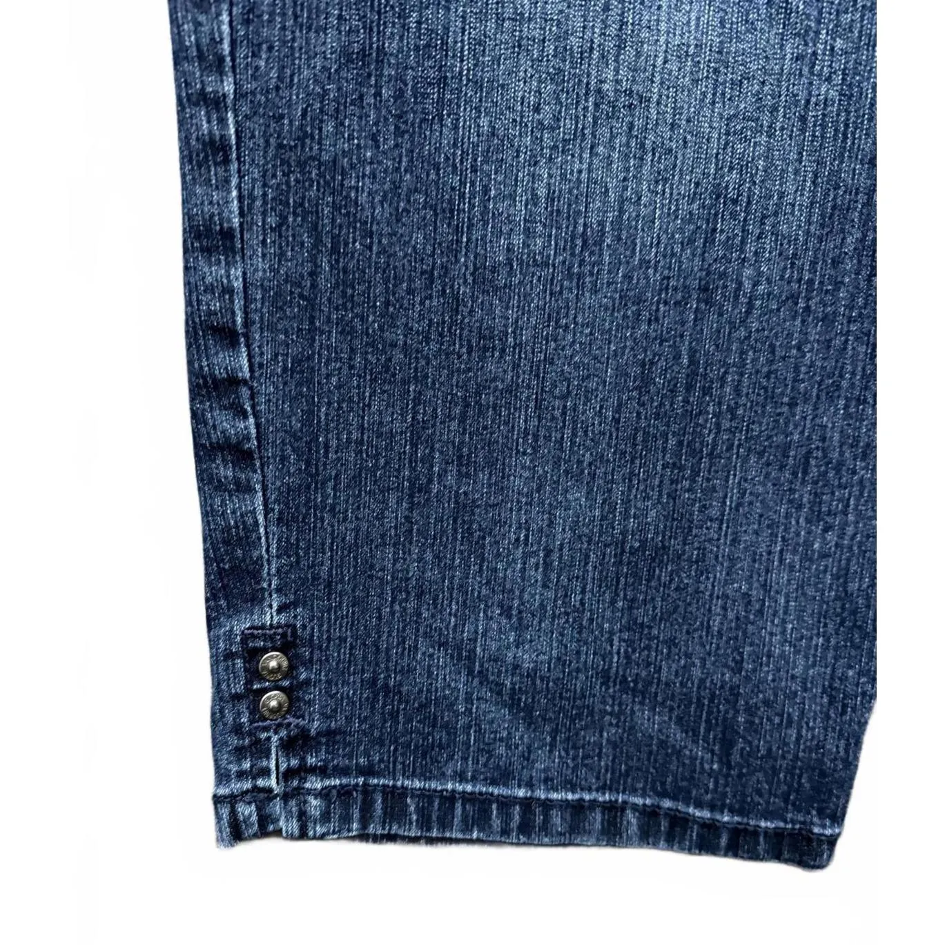 Gloria Vanderbilt Amanda Women's Denim Capri Jeans Size 14P Petite Blue Cropped - Image 8